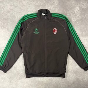 [132] AC Milan 2013 adidas vintage soccer football tracktop jacket L Size